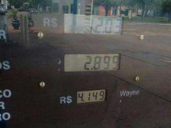 No interior do Estado, pre&ccedil;o do litro da gasolina j&aacute; ultrapassa R$ 4,00