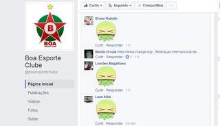Após contratação, Boa Esporte Clube foi duramente criticado nas redes sociais. (Foto: Reprodução/Facebook)