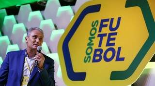 O treinador da Seleção Brasileira, Tite, no evento da CBF nesta segunda-feira, no Rio (Foto: CBF/Divulgação)