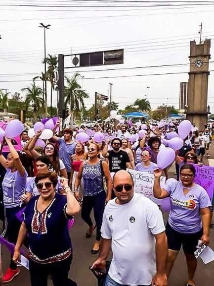 Manifestação contra Bolsonaro no Centro de Três Lagoas (Foto: Direto das Ruas)