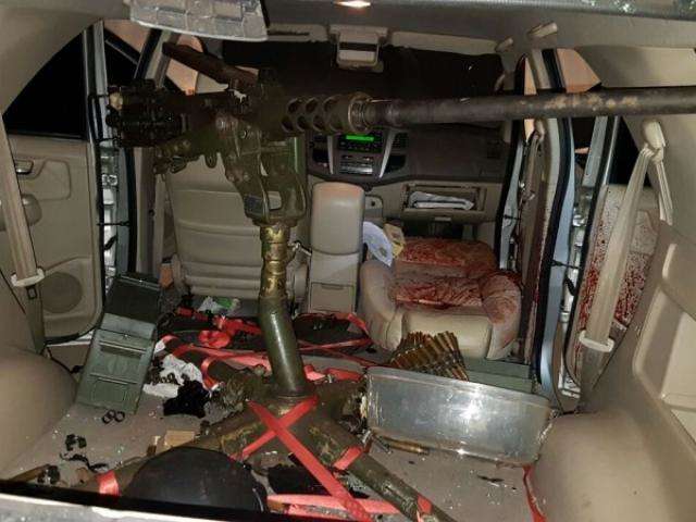 Armamento antia&eacute;reo foi usado para furar blindagem de carro de traficante