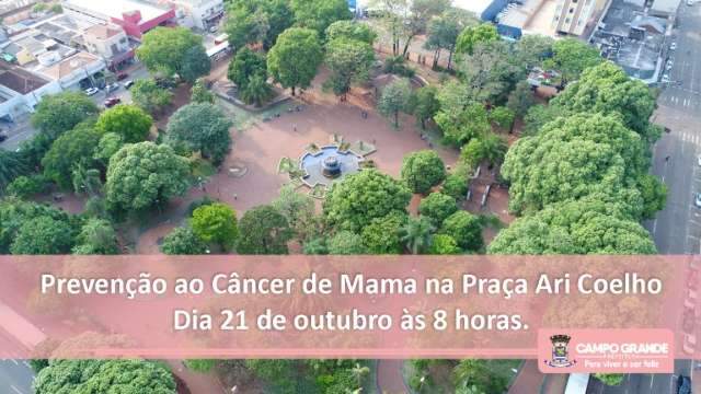 Prefeitura leva discuss&atilde;o do Outubro Rosa &agrave; Pra&ccedil;a Ary Coelho neste s&aacute;bado