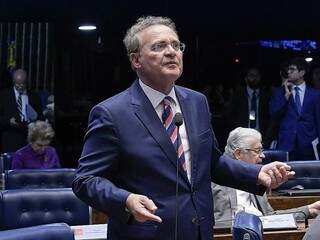 Senador Renan Calheiros em pronunciamento durante sessão ordinária (Foto: Waldemir Barreto/Agência Senado)