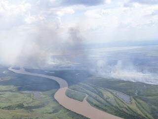Corumbá registra 503 focos de incêndio em vegetação nos seis primeiros meses deste ano. (Foto: Direto das Ruas)