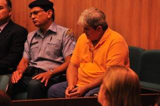 Pavão durante julgamento, ontem, em Dourados (Foto: Eliel Oliveira)