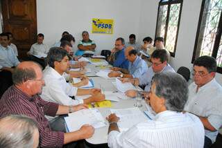 Cúpula estadual do PSDB discute estratégia eleitoral. (Foto: Kelly Venturini)