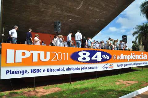  Com sorteio de prêmios, adimplência do IPTU chega a 84% em Campo Grande