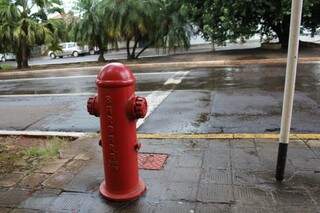 Hidrante instalado em uma das ruas da Capital. (Foto: Divulgação) 