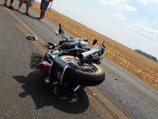 Empresário conduzia uma Harley Davidson, quando sofreu acidente (Foto: O Correio News)