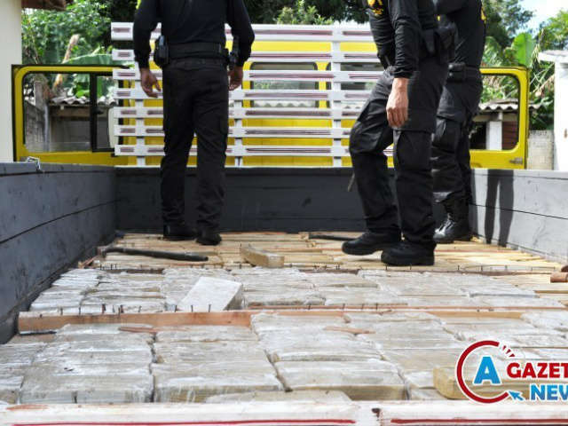  DOF apreende caminh&atilde;o carregado com mais de 600 quilos de maconha em Iguatemi