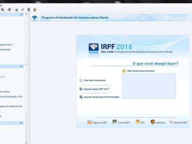 Programa para fazer a declara&ccedil;&atilde;o do Imposto de Renda j&aacute; pode ser baixado