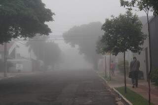 Neblina cobre toda a cidade. (Foto: Marcos Ermínio)