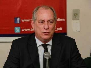 Ex-governador do Ceará, Ciro Gomes, em Campo Grande. (Foto: Marcos Ermínio).