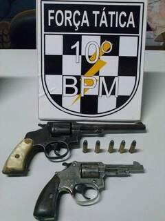 Armas apreendidas pela Polícia. Foto: Divulgação