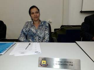 Vereadora Nayara, autora do projeto (Foto: Câmara Municipal)