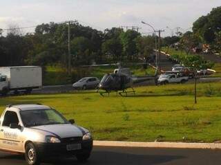Foram presos 15 pessoas, em operação que usou helicóptero (Foto: Nyeldes Rodrigues)