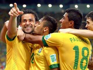 Fred, Neymar e Paulinho foram os destaques do Brasil nessa Copa das Confederações (Foto: Reuters)