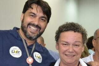 A nova reitora da UFGD, Liana Calarge, com seu vice, Marcio Eduardo de Barros (Foto: Divulgação)
