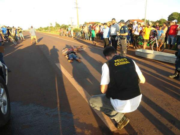  Ciclista morre atropelado por caminhonete na BR-163 em Dourados 