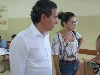 Prefeito de Campo Grande, Marquinhos Trad (PSD), visitou duas unidades de saúde nesta tarde. (Foto: Yarima Mecchi).