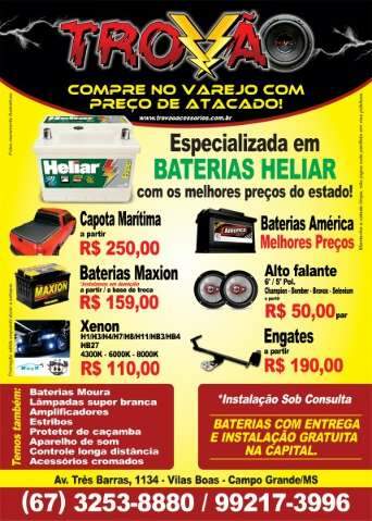 Trov&atilde;o Baterias fecha parceria com Heliar e vira refer&ecirc;ncia em pre&ccedil;o