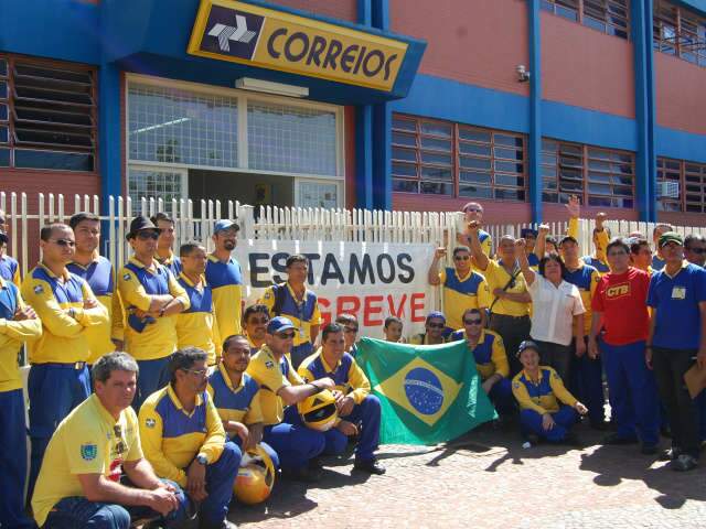  Em greve, funcion&aacute;rios dos Correios far&atilde;o passeata em Campo Grande