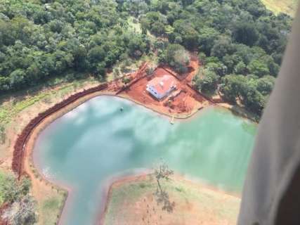 Proprietário de fazenda que construiu lago foi multado em R$ 10 mil