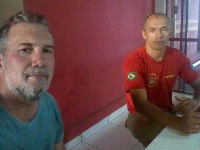 No segundo dia de viagem, ciclista conta com apoio at&eacute; dos Bombeiros