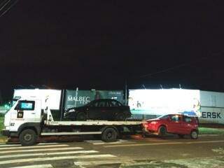 No total, sete veículos foram removidos para o pátio do Detran (Foto: divulgação/Batalhão de Polícia Militar de Trânsito) 