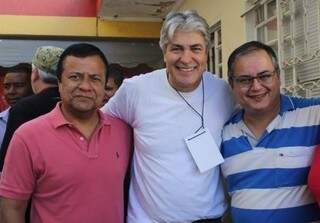Deputado Amarildo Cruz, Marcos Alex e Mário Fonseca em evento partidário (Foto: Reprodução - Facebook)