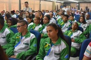 Atletas que participaram dos Jogos da Juventude de MS (Foto: Jéssica Barbosa - Assessoria)