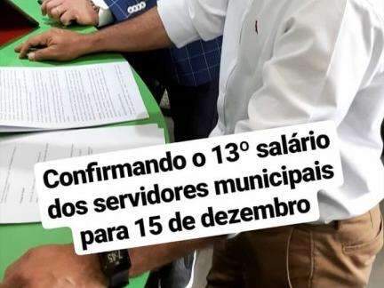 Marquinhos confirma pagamento do 13&ordm; dos servidores no dia 15 de dezembro 