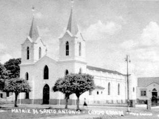 Igreja matriz que foi alvo de disputa e funcionou onde está construída a Catedral de Santo Antônio (Foto: Arca)