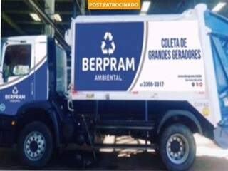 Caminhão compactador com balança embarcada usado na coleta de resíduos (Foto: Divulgação)