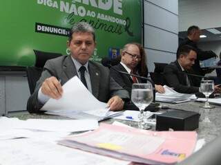 Presidente da Câmara, vereador João Rocha, na última sessão do ano, no dia 19 de dezembro (Foto: Reprodução/ Izaias Medeiros)