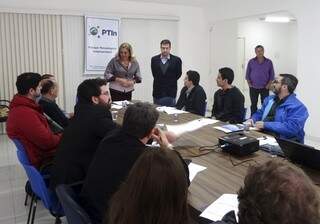 Primeira reunião da diretoria executiva do Parque Tecnológico de Ponta Porã (Foto: Divulgação)