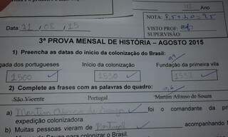 Como comprovou que no dia 21 de agosto Olarte ainda era prefeito, aluno vai conseguir nota 10. (Foto: Reprodução)