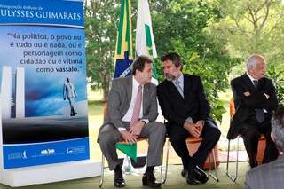 Senador Waldemir Moka (PMDB) participou de homenagem a Ulysses Guimarães (Foto: Divulgação)