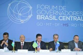 Governadores estiveram reunidos em Bonito para o Fórum de Governadores (Foto: Alcides Neto)