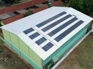 Escola Brasilina Ferraz já recebeu sistema de energia solar (Foto: Divulgação - Governo MS)