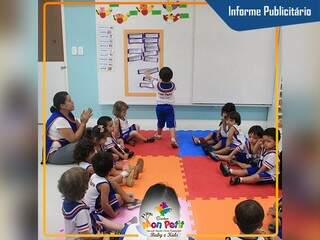 A Escola MON PETIT de Educação Infantil torna-se, hoje, referência às outras escolas da capital - Foto Divulgação