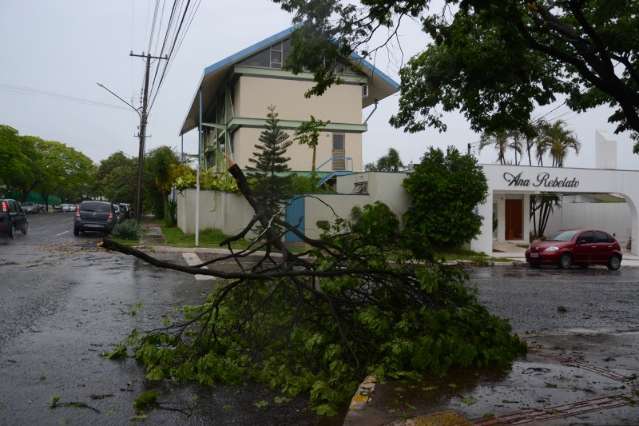 Vendaval em Campo Grande deixou 5 mil moradores sem luz 