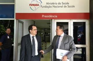 Deputado Edson Giroto confirma empenho em visita ao presidente da Funasa. 