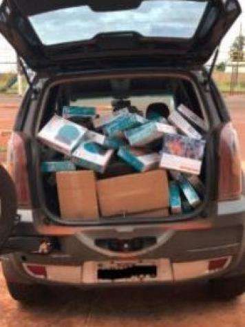 Carro quebra e PRF descobre carga de produtos contrabandeados 