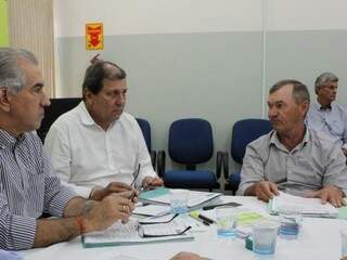 Reinaldo, Sérgio de Paula (assesor especial para o Interior) e Paetzold, durante audiência do Governo Presente. (Foto: Subcom/Divulgação)