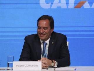 Pedro Guimarães, durante pronunciamento desta segunda-feira (07). (Foto:Valter Campanato/Agência Brasil)
