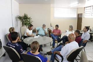 Comerciantes se reúnem com diretoria da Agetran para melhorar fluidez no trânsito na região do Mercadão. (Foto:Divulgação)