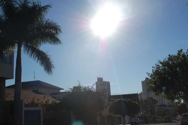 Fim de semana come&ccedil;a com calor e c&eacute;u claro em Campo Grande 