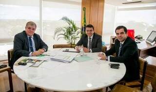 Secretário Coimbra se encontrou com o ministro Marun durante reuniões para tentar agilizar repasse de recursos a MS (Foto: Divulgação)
