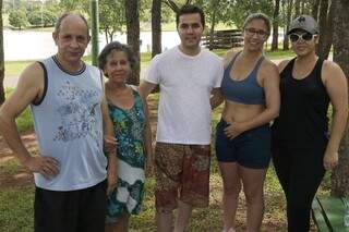 Família de Minas Gerais aproveitou manhã para conhecer parque. (Foto: Gerson Walber)